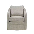Fauteuil pivotant Akak 360 degrés avec coussin de dossier amovible Fauteuil de salon rembourré et confortable pour salon, bureau, lounge