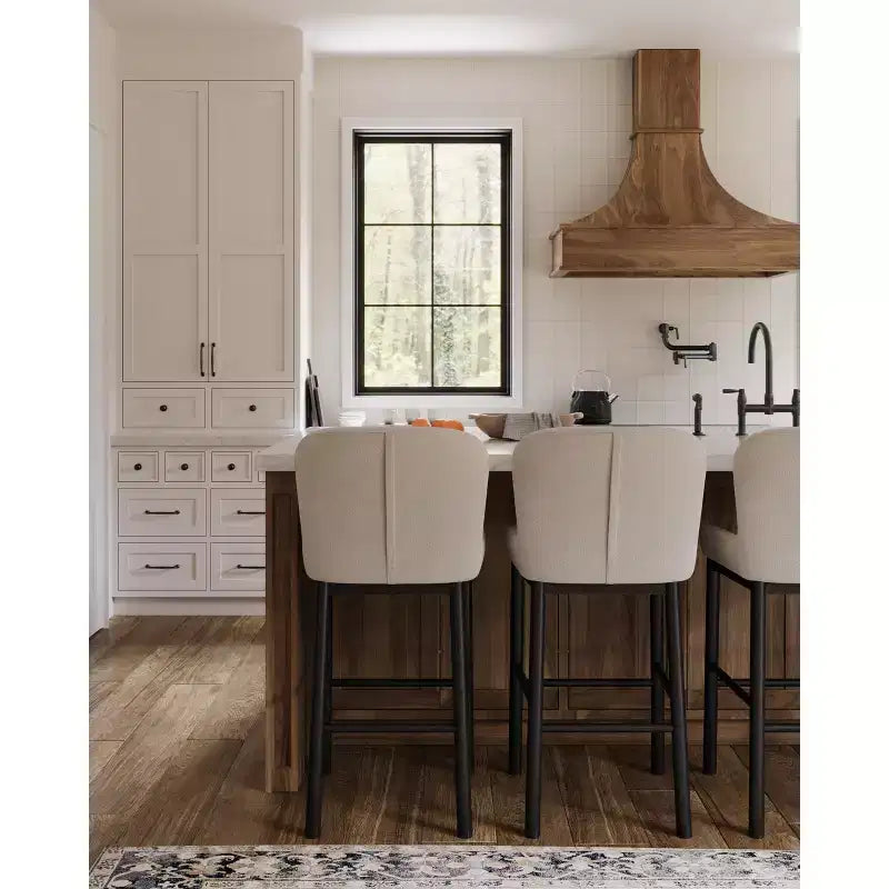 Tabouret de bar Gia Maven Lane avec revêtement en tissu 31