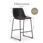 Tabourets de bar MAYEERTY - Chaises de salle à manger sans accoudoirs pour la maison, le bureau et la cuisine