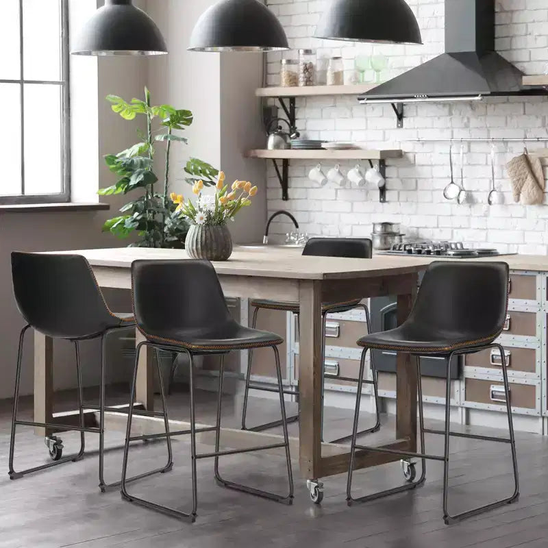 Tabourets de bar MAYEERTY - Chaises de salle à manger sans accoudoirs pour la maison, le bureau et la cuisine