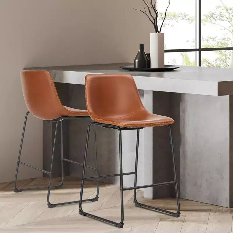 MAYEERTY Barstools - Armless Dining Chairs for Home Office Kitchen