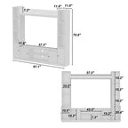 Meuble TV de divertissement moderne et minimaliste Famapy : Design moderne avec console multimédia à grand rangement, étagère TV flottante
