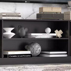 Meuble TV de divertissement moderne et minimaliste Famapy : Design moderne avec console multimédia à grand rangement, étagère TV flottante