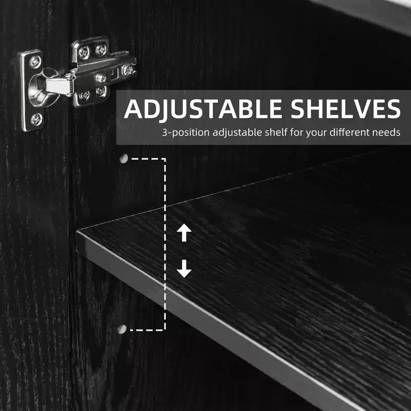 Meuble d'appoint en bois PexFix avec étagères réglables