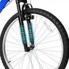 Vélo de montagne hykolity 26 27,5 pouces, VTT 18 vitesses pour hommes et femmes avec selle réglable, suspension complète pour le cyclisme en extérieur
