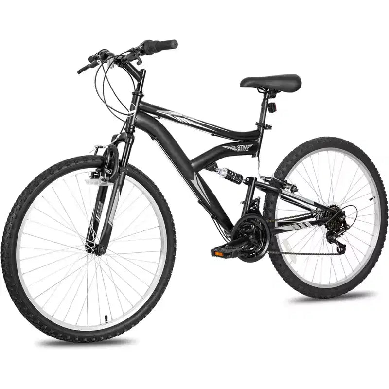 Vélo de montagne hykolity 26 27,5 pouces, VTT 18 vitesses pour hommes et femmes avec selle réglable, suspension complète pour le cyclisme en extérieur