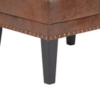 Christopher Knight Home Templin Pouf rembourré vintage avec garniture cloutée