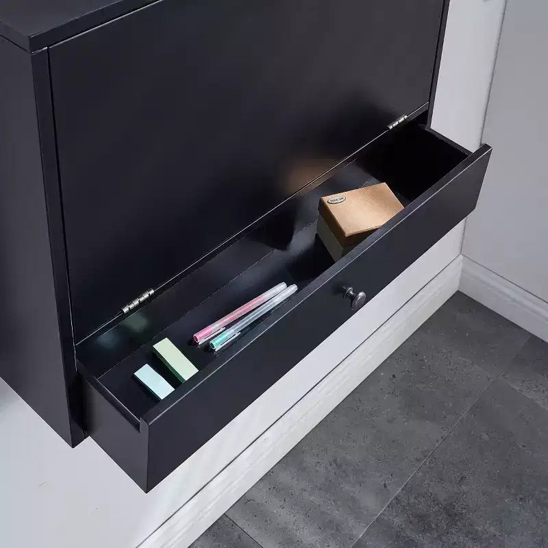 Bureau mural pour ordinateur portable - Noir - SEI
