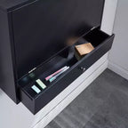 Bureau mural pour ordinateur portable - Noir - SEI