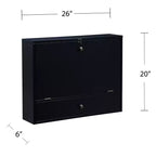 Bureau mural pour ordinateur portable - Noir - SEI