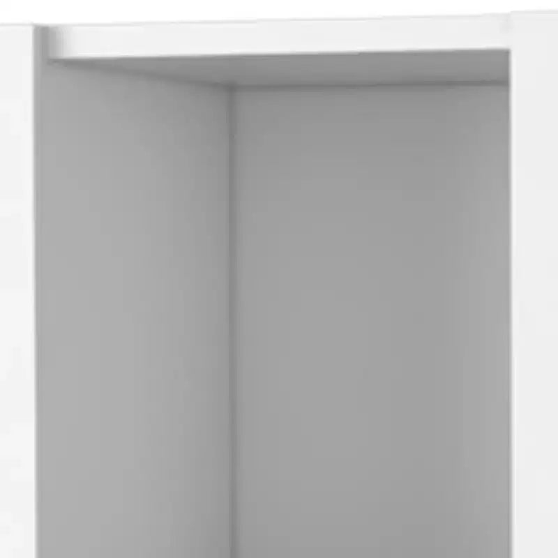 HomeRoots Armoire murale décorative à quatre portes en bois blanc de 59 po