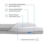 Matelas pour mini-lit de bébé Organic Dream ComfortCloud bleu ciel