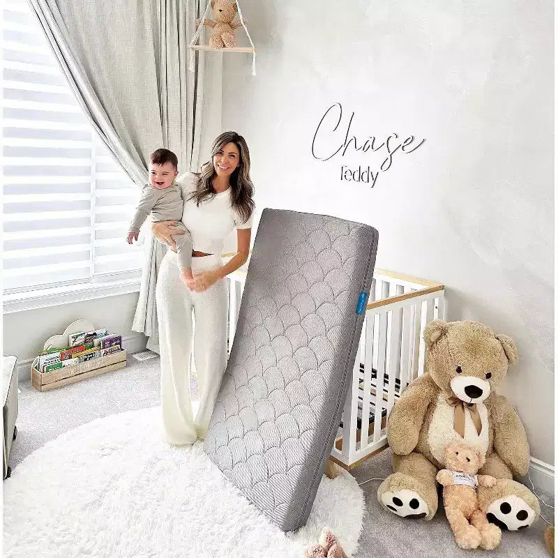 Matelas pour mini-lit de bébé Organic Dream ComfortCloud bleu ciel