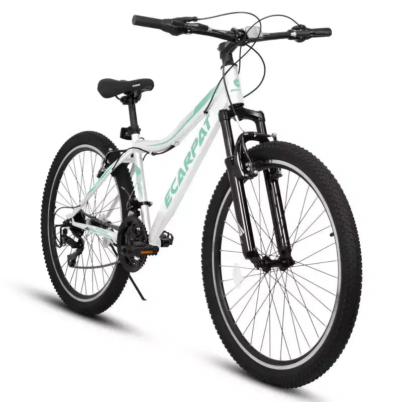 VTT Zeus & Ruta 26 avec 21 vitesses, suspension avant, freins en V, cadre en acier au carbone pour adolescents et femmes