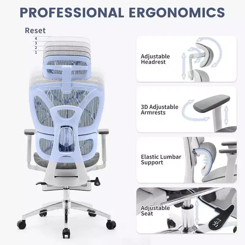 Chaise de bureau ergonomique Acekool