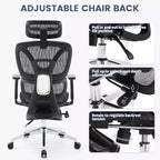 Chaise de bureau ergonomique Acekool