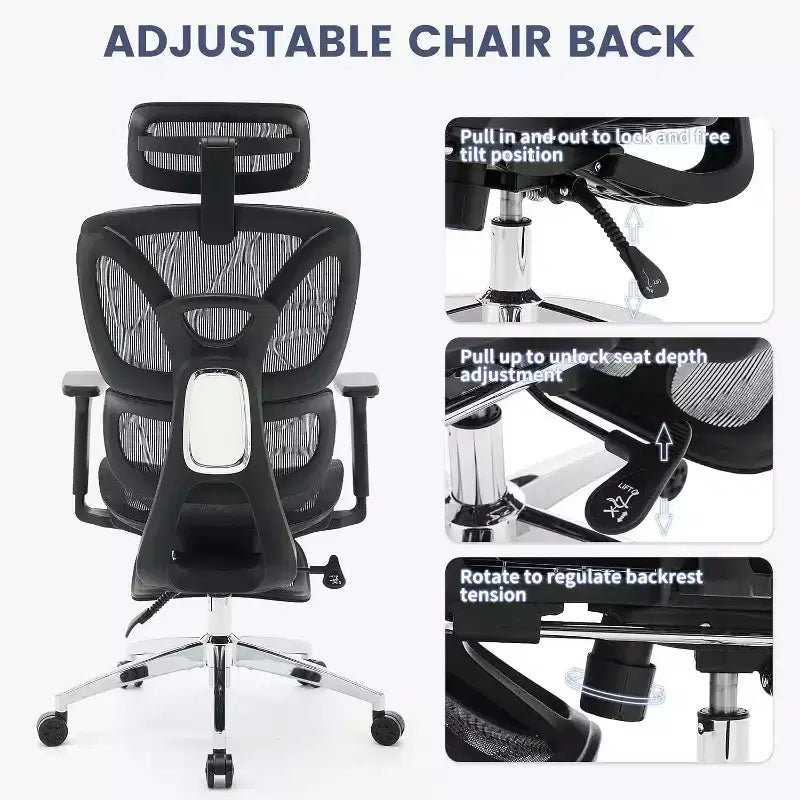 Chaise de bureau ergonomique Acekool