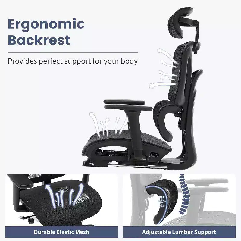 Chaise de bureau ergonomique Acekool