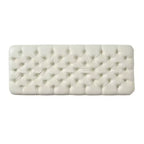 GDFStudio Heathbrooke Pouf de rangement capitonné contemporain en similicuir