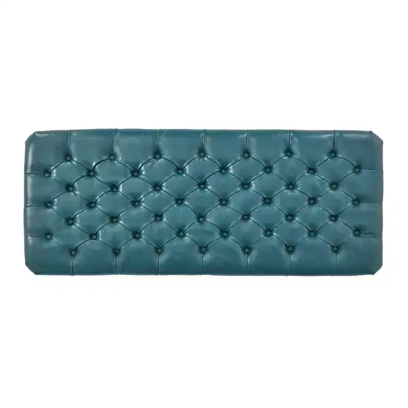 GDFStudio Heathbrooke Pouf de rangement capitonné contemporain en similicuir