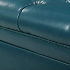 GDFStudio Heathbrooke Pouf de rangement capitonné contemporain en similicuir