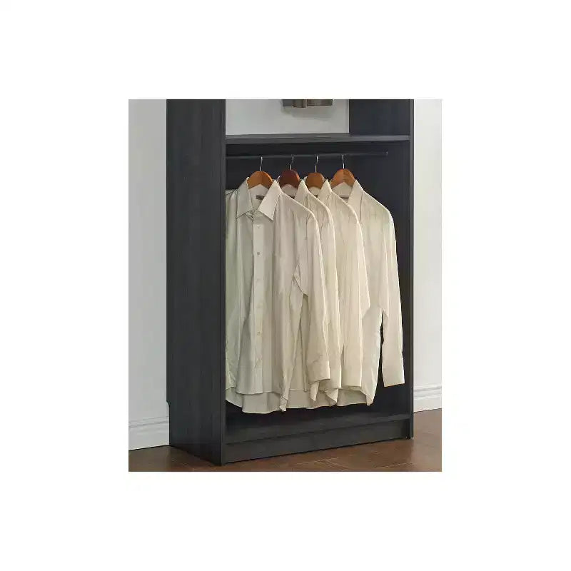Placard de plain-pied HomeStock Prosper 32 en bois avec deux tringles