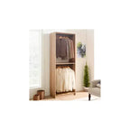 Placard de plain-pied HomeStock Prosper 32 en bois avec deux tringles