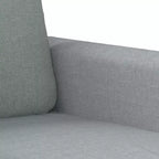 vidaXL Canapé Fauteuil Rembourré Fauteuil Simple pour Salon Tissu - Gris clair 23.6