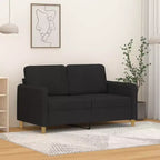 vidaXL Fauteuil canapé Fauteuil individuel rembourré pour salon Tissu - Noir 47,2