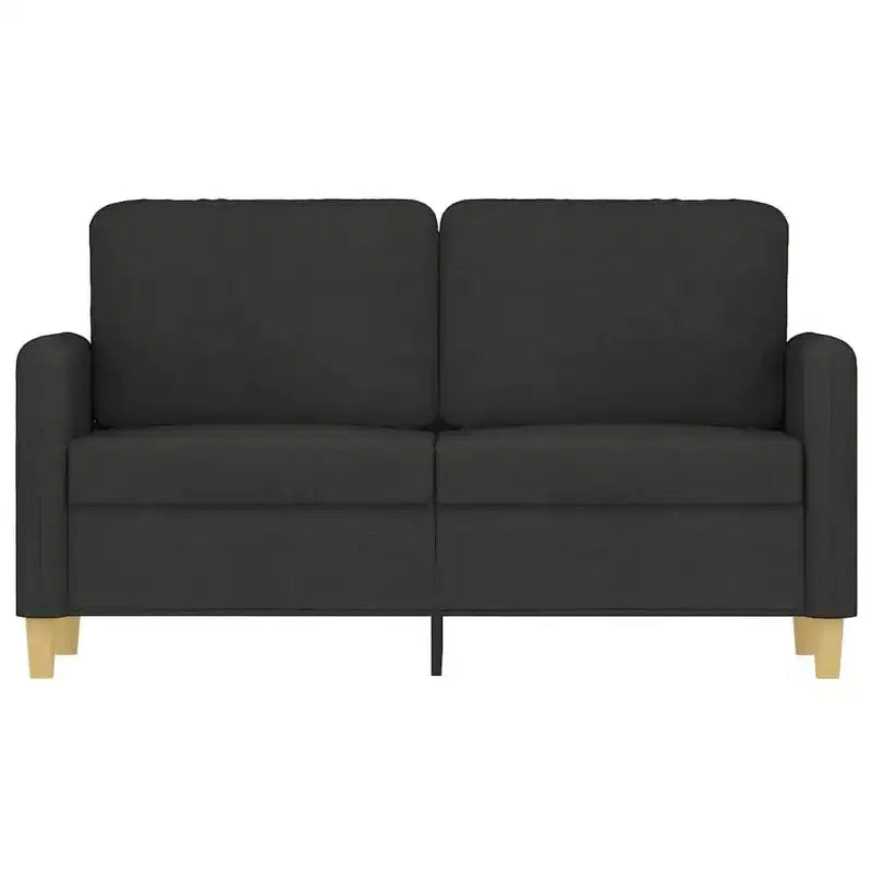 vidaXL Fauteuil canapé Fauteuil individuel rembourré pour salon Tissu - Noir 47,2