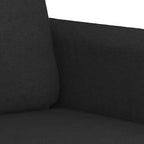 vidaXL Fauteuil canapé Fauteuil individuel rembourré pour salon Tissu - Noir 47,2