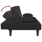 vidaXL Ensemble de canapé 2 places en velours vert foncé avec lit convertible/méridienne et repose-pieds pour salon, détente, maison