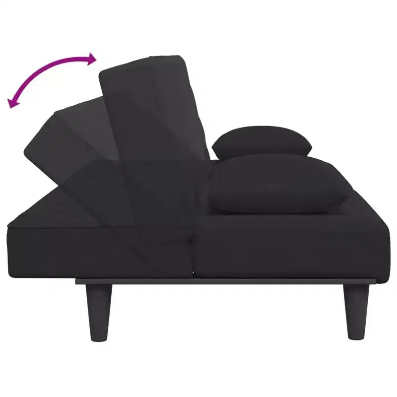 vidaXL Ensemble de canapé 2 places en velours vert foncé avec lit convertible/méridienne et repose-pieds pour salon, détente, maison