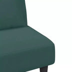 vidaXL Ensemble de canapé 2 places en velours vert foncé avec lit convertible/méridienne et repose-pieds pour salon, détente, maison