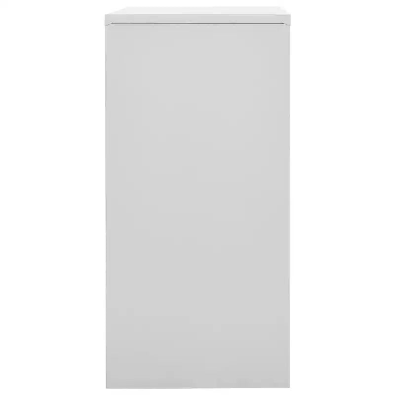 vidaXL Meuble de rangement Casiers Gris et rouge Acier Meuble de rangement Moyen