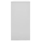 vidaXL Meuble de rangement Casiers Gris et rouge Acier Meuble de rangement Moyen
