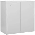 vidaXL Meuble de rangement Casiers Gris et rouge Acier Meuble de rangement Moyen