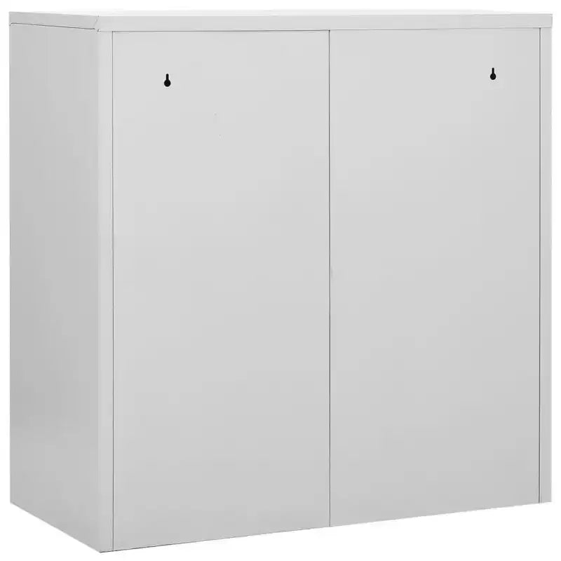 vidaXL Meuble de rangement Casiers Gris et rouge Acier Meuble de rangement Moyen