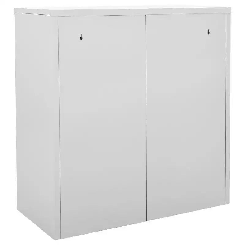 vidaXL Armoire de rangement Gris clair et bleu Acier Armoire vestiaire moyenne