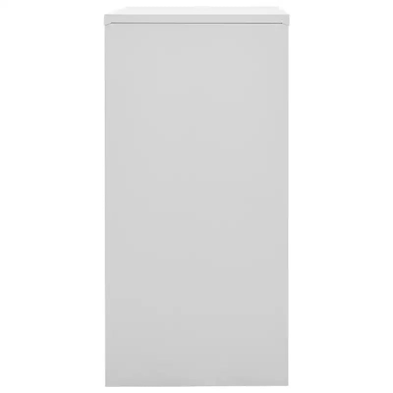 vidaXL Ensemble de 2 casiers Gris clair et rouge Acier Casier de rangement