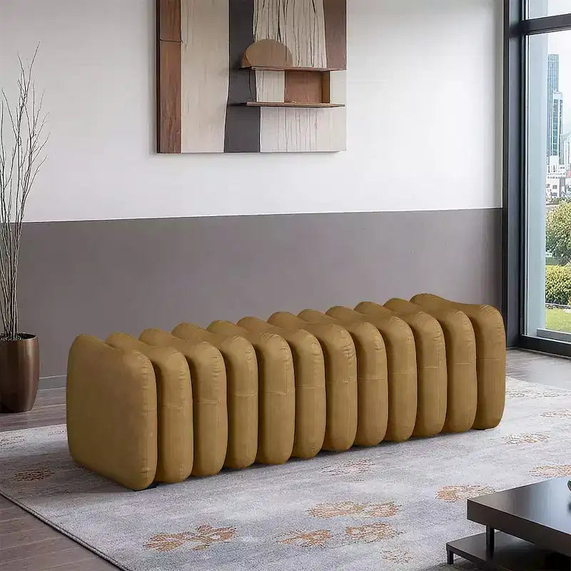 Meridian Furniture, Banc Atticus en similicuir