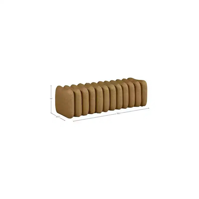 Meridian Furniture, Banc Atticus en similicuir