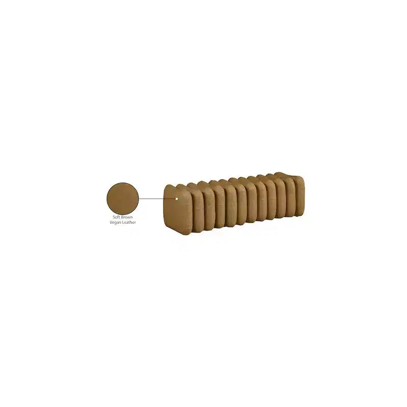 Meridian Furniture, Banc Atticus en similicuir