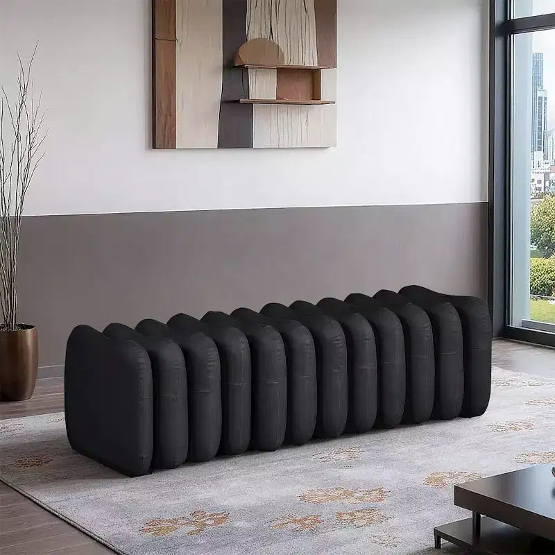 Meridian Furniture, Banc Atticus en similicuir