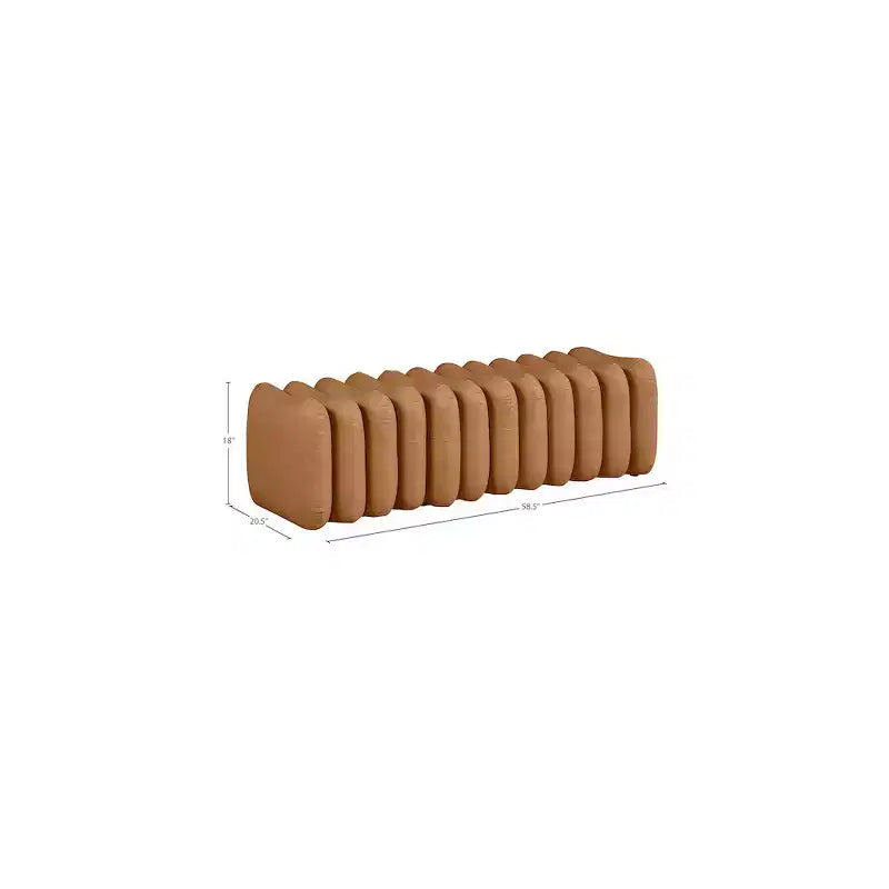 Meridian Furniture, Banc Atticus en similicuir