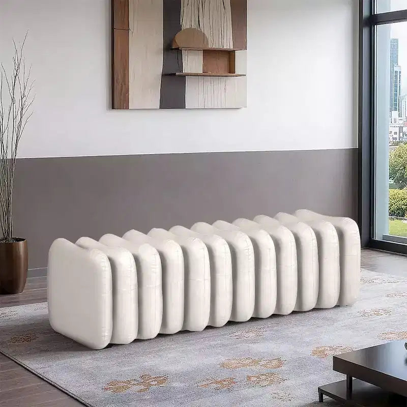 Meridian Furniture, Banc Atticus en similicuir