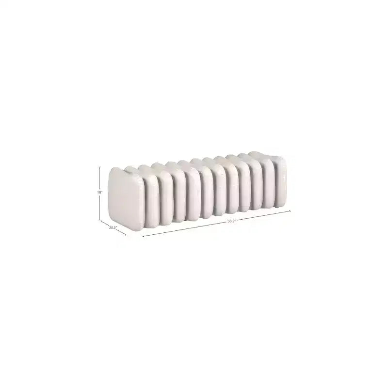 Meridian Furniture, Banc Atticus en similicuir