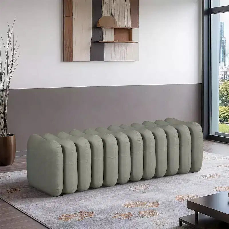 Meridian Furniture, Banc Atticus en similicuir