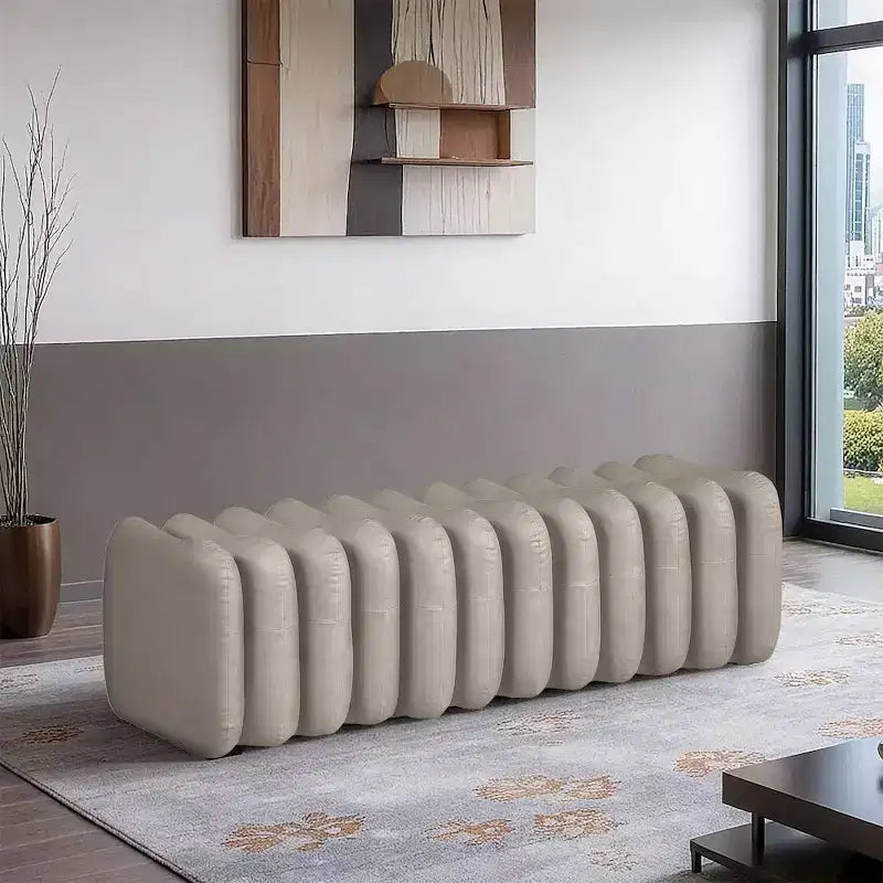 Meridian Furniture, Banc Atticus en similicuir