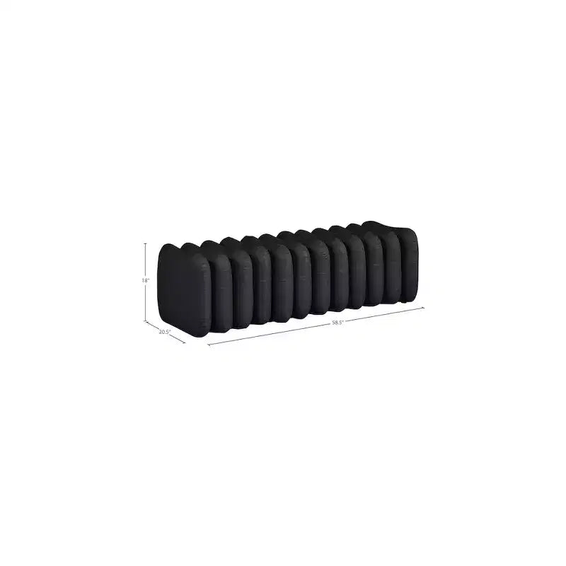 Meridian Furniture, Banc Atticus en similicuir